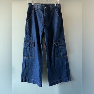 Women's Dark Denim J.Galt Cargo Jeans
